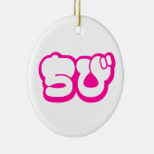 Chibi ち び japanischen Nihongo Hiragana Script Keramik Ornament (Rechts)