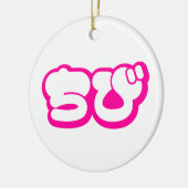 Chibi ち び japanischen Nihongo Hiragana Script Keramik Ornament (Links)