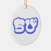 Chibi ち び japanischen Nihongo Hiragana Script Keramik Ornament (Rechts)