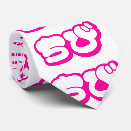 Chibi ち び japanischen Nihongo Hiragana Script Krawatte (Gerollt)