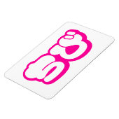 Chibi ち び japanischen Nihongo Hiragana Script Magnet (Linke Seite)