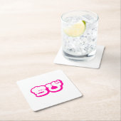 Chibi ち び japanischen Nihongo Hiragana Script Rechteckiger Pappuntersetzer (Vor Ort)