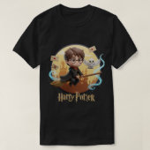 Chibi 3D Harry Potter Flying auf Broomstick Niedli T-Shirt (Design vorne)