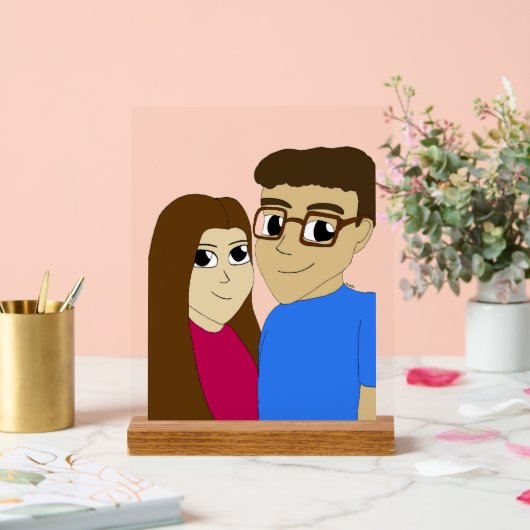 Chibi Acrylschild (Hochzeit)