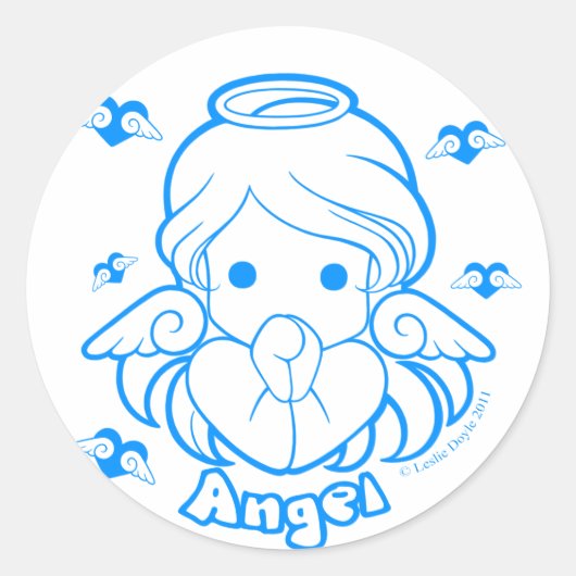Chibi Angel Sticker (Vorderseite)