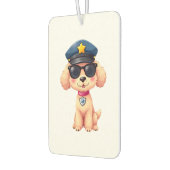 Chibi Anime Police Poodle Dog Autolufterfrischer (Links)