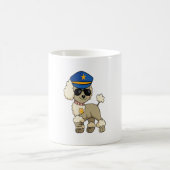 Chibi Anime Police Poodle Dog Kaffeetasse (Mittel)