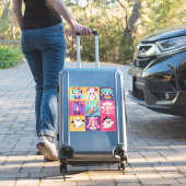 Chibi Anime Pop Art Custom Cut Vinyl Stickers Aufkleber (Koffer Insitu)