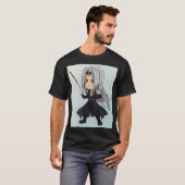 Chibi Antiheld mit Silberhaar T-Shirt (Vorne ganz)