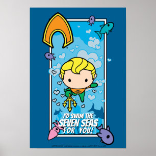 Chibi Aquaman - Ich schwimme die Sieben Meere Poster