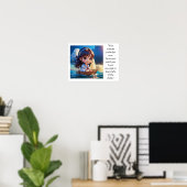Chibi Art inspirierend Poster (Heimbüro)