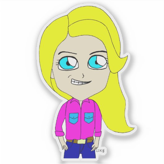Chibi Aufkleber (Vorderseite)