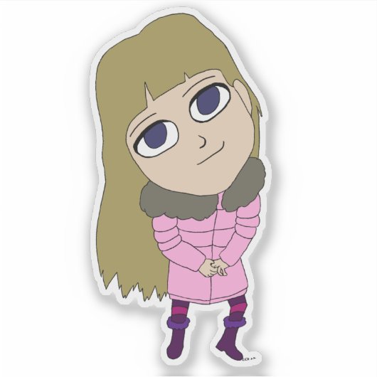 Chibi Aufkleber (Vorderseite)