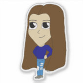 Chibi Aufkleber (Vorderseite)