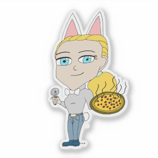 Chibi Aufkleber (Vorderseite)