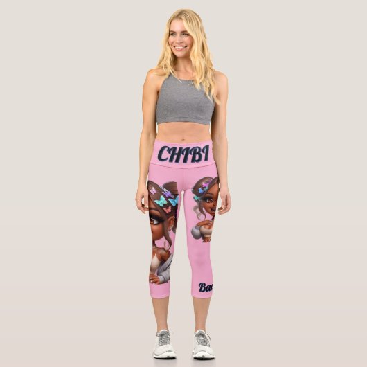 CHIBI Baddie Doll Capri Leggings (Vorderseite)