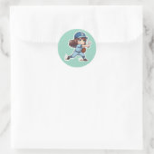 Chibi Baseball 2026 Edition - Pitcher Release Runder Aufkleber (Tasche)