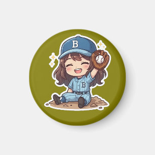 Chibi Baseball Edition - Siegreicher Fang Magnet