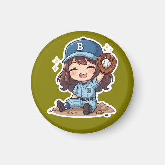 Chibi Baseball Edition - Siegreicher Fang Magnet