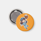 Chibi Baseball Edition - Sprunghafter Fang Magnet (Vorderseite/Rückseite)
