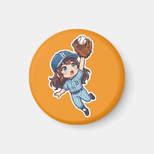 Chibi Baseball Edition - Sprunghafter Fang Magnet