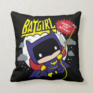 Chibi Batgirl Bereit Für Den Einsatz Kissen