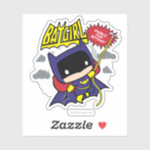 Chibi Batgirl bereit zum Handeln Aufkleber (Blatt)