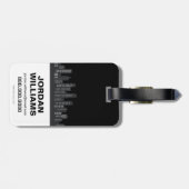 Chibi Batgirl bereit zum Handeln Gepäckanhänger (Rückseite horizontal)