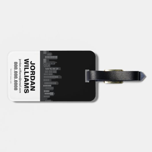 Chibi Batgirl bereit zum Handeln Gepäckanhänger (Rückseite horizontal)