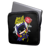 Chibi Batgirl bereit zum Handeln Laptopschutzhülle (Vorderseite Links)