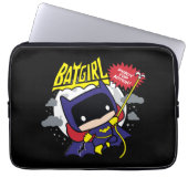 Chibi Batgirl bereit zum Handeln Laptopschutzhülle (Vorderseite)