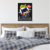 Chibi Batgirl bereit zum Handeln Leinwanddruck (Insitu (Schlafzimmer))
