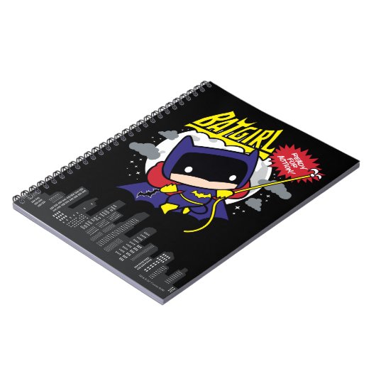 Chibi Batgirl bereit zum Handeln Notizblock (Linke Seite)