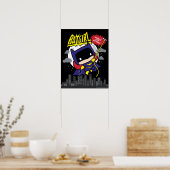 Chibi Batgirl bereit zum Handeln Poster (Küche)