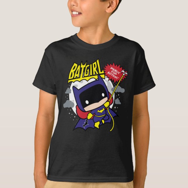 Chibi Batgirl bereit zum Handeln T-Shirt (Vorderseite)