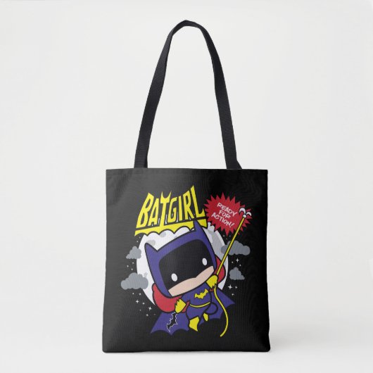 Chibi Batgirl bereit zum Handeln Tasche (Vorderseite)