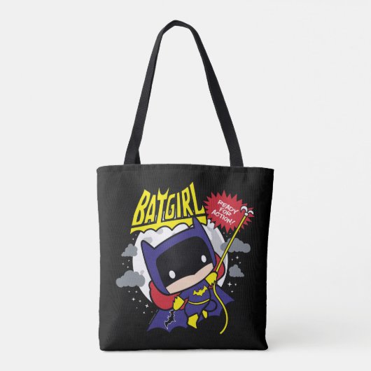 Chibi Batgirl bereit zum Handeln Tasche (Rückseite)