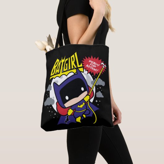 Chibi Batgirl bereit zum Handeln Tasche (Von Nahem)