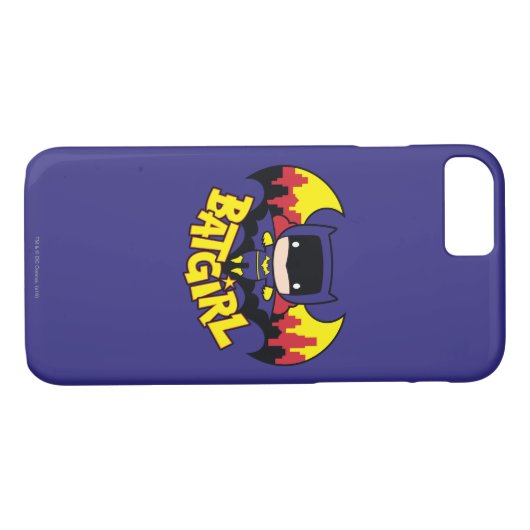 Chibi Batgirl mit Gotham Skyline & Logo Case-Mate iPhone Hülle (Rückseite (Horizontal))
