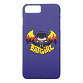 Chibi Batgirl mit Gotham Skyline & Logo Case-Mate iPhone Hülle (Rückseite)