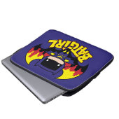 Chibi Batgirl mit Gotham Skyline & Logo Laptopschutzhülle (Vorne Knopf)