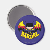 Chibi Batgirl mit Gotham Skyline & Logo Magnet (Vorderseite/Rückseite)