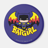 Chibi Batgirl mit Gotham Skyline & Logo Magnet (Vorne)
