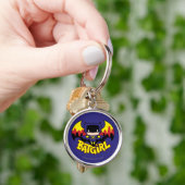 Chibi Batgirl mit Gotham Skyline & Logo Schlüsselanhänger (Hand)