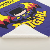 Chibi Batgirl mit Gotham Skyline & Logo Sherpadecke (3/4)