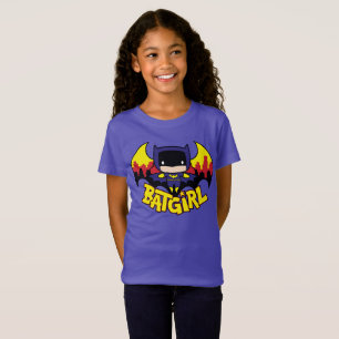 Chibi Batgirl mit Gotham Skyline und Logo T-Shirt