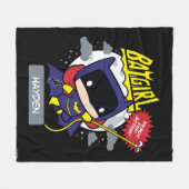 Chibi Batgirl Ready For Action Fleecedecke (Vorderseite (Horizontal))