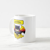 Chibi Batgirl With Gotham Skyline & Logo Kaffeetasse (Vorderseite Links)