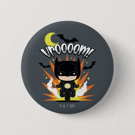 Chibi Batman Batcycle Button (Vorderseite)