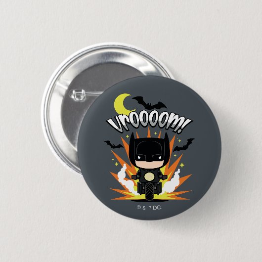 Chibi Batman Batcycle Button (Vorne & Hinten)